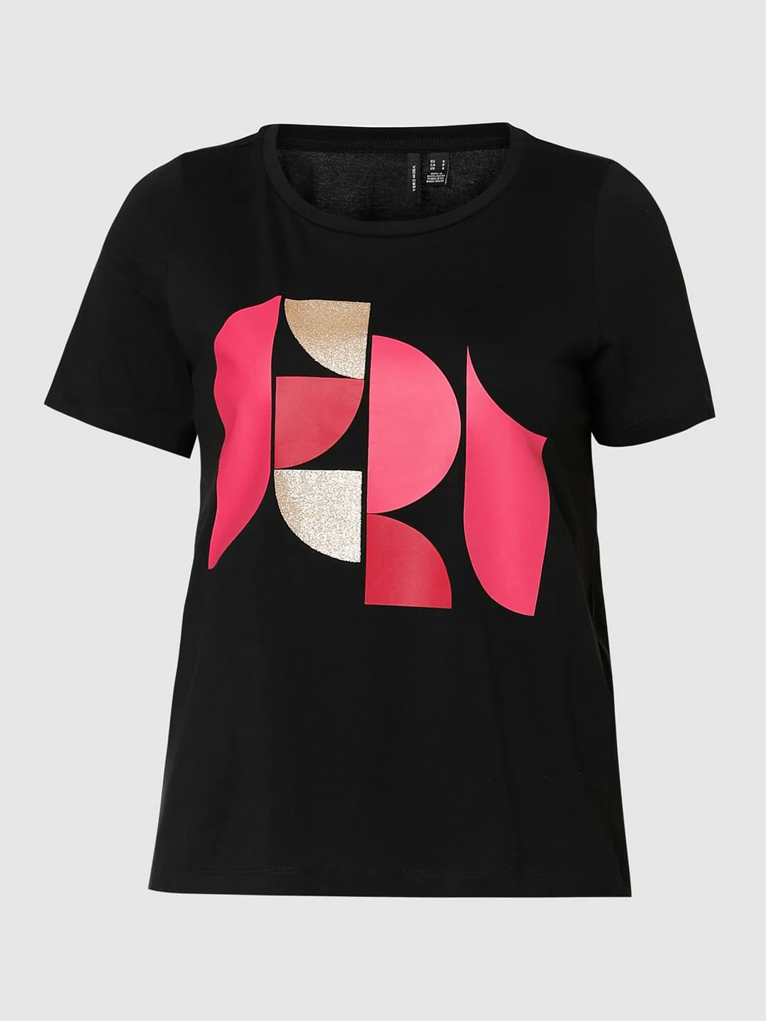 Black Graphic Print T-Shirt - Image 7