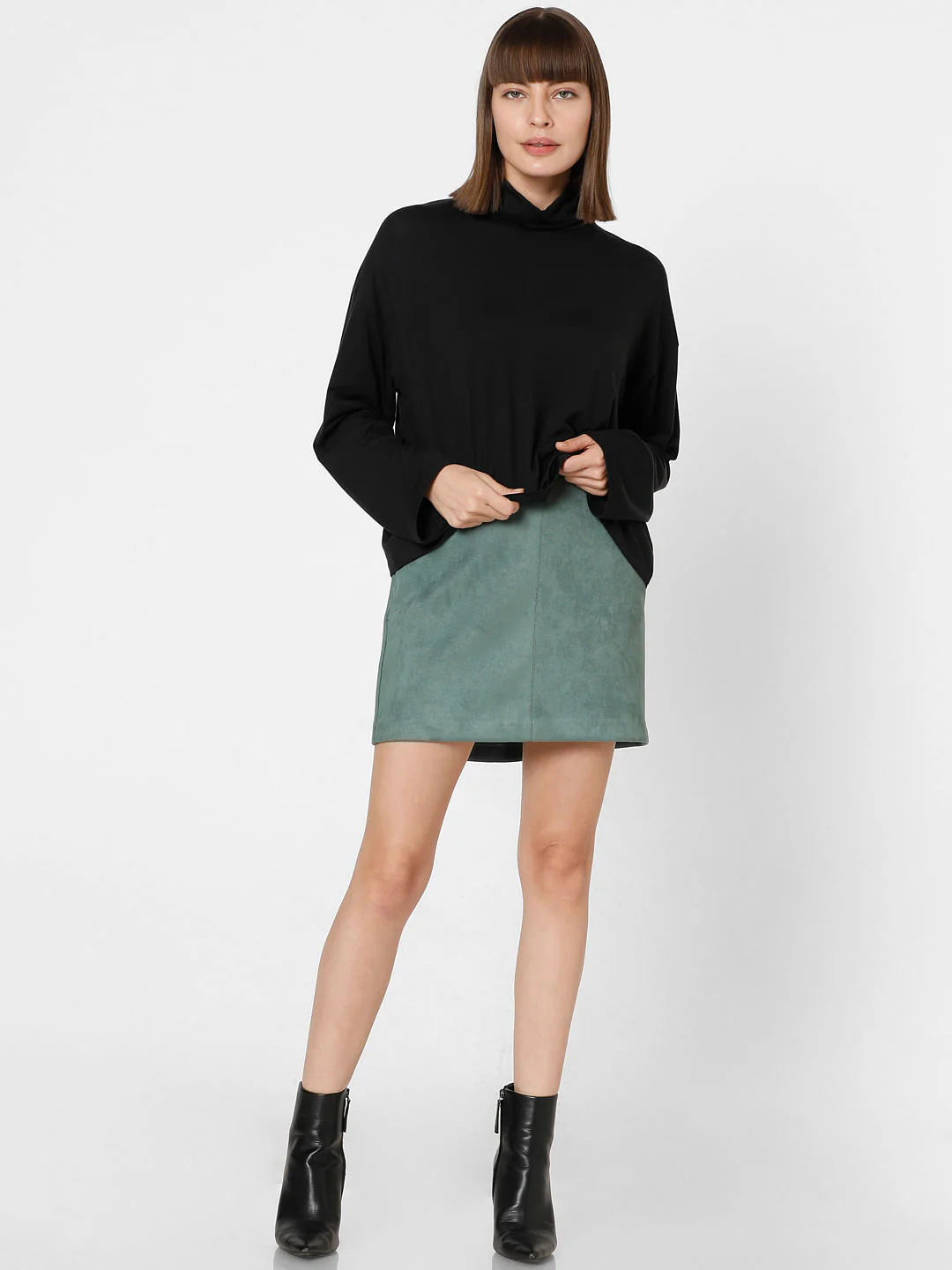 Black Roll Neck Top - Image 5