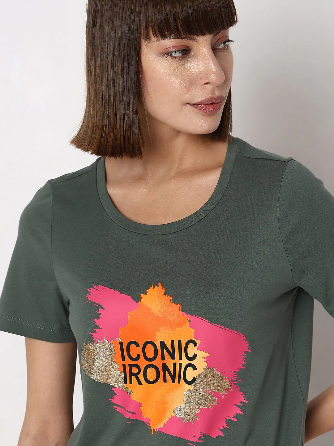 Green Graphic Print T-Shirt - Image 6