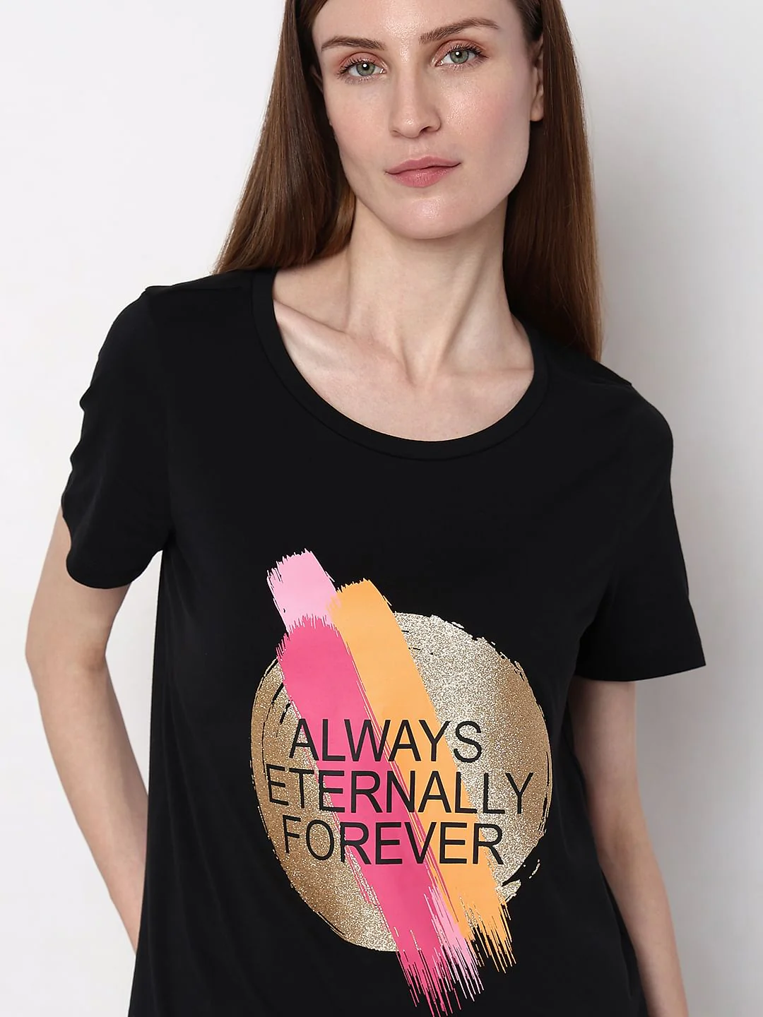 Black Graphic Print T-Shirt - Image 6