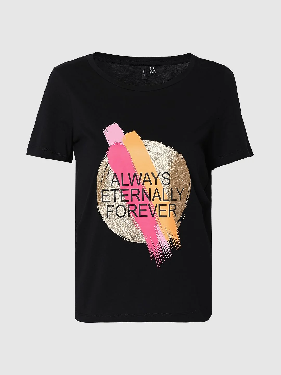 Black Graphic Print T-Shirt - Image 7