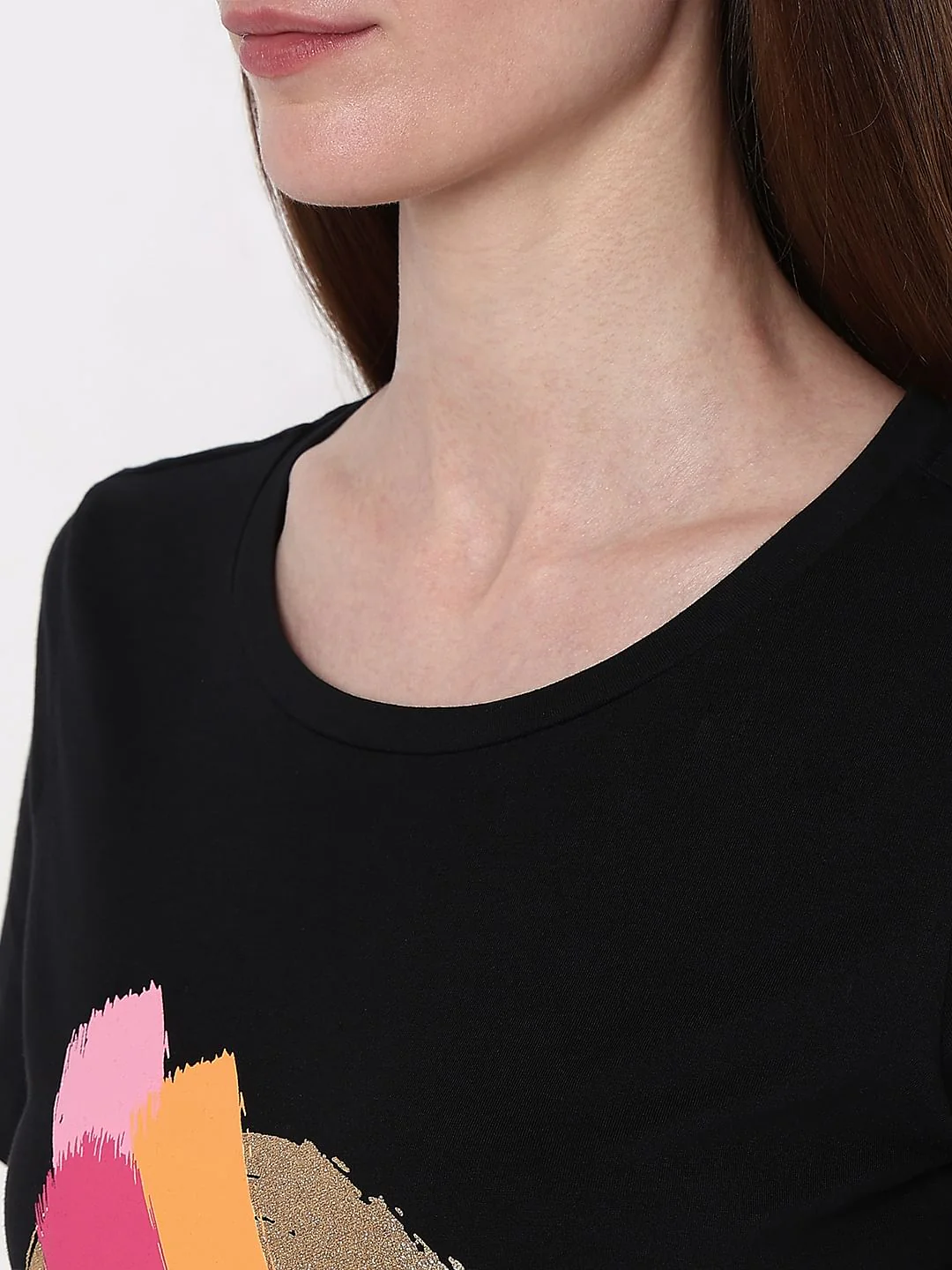 Black Graphic Print T-Shirt - Image 8