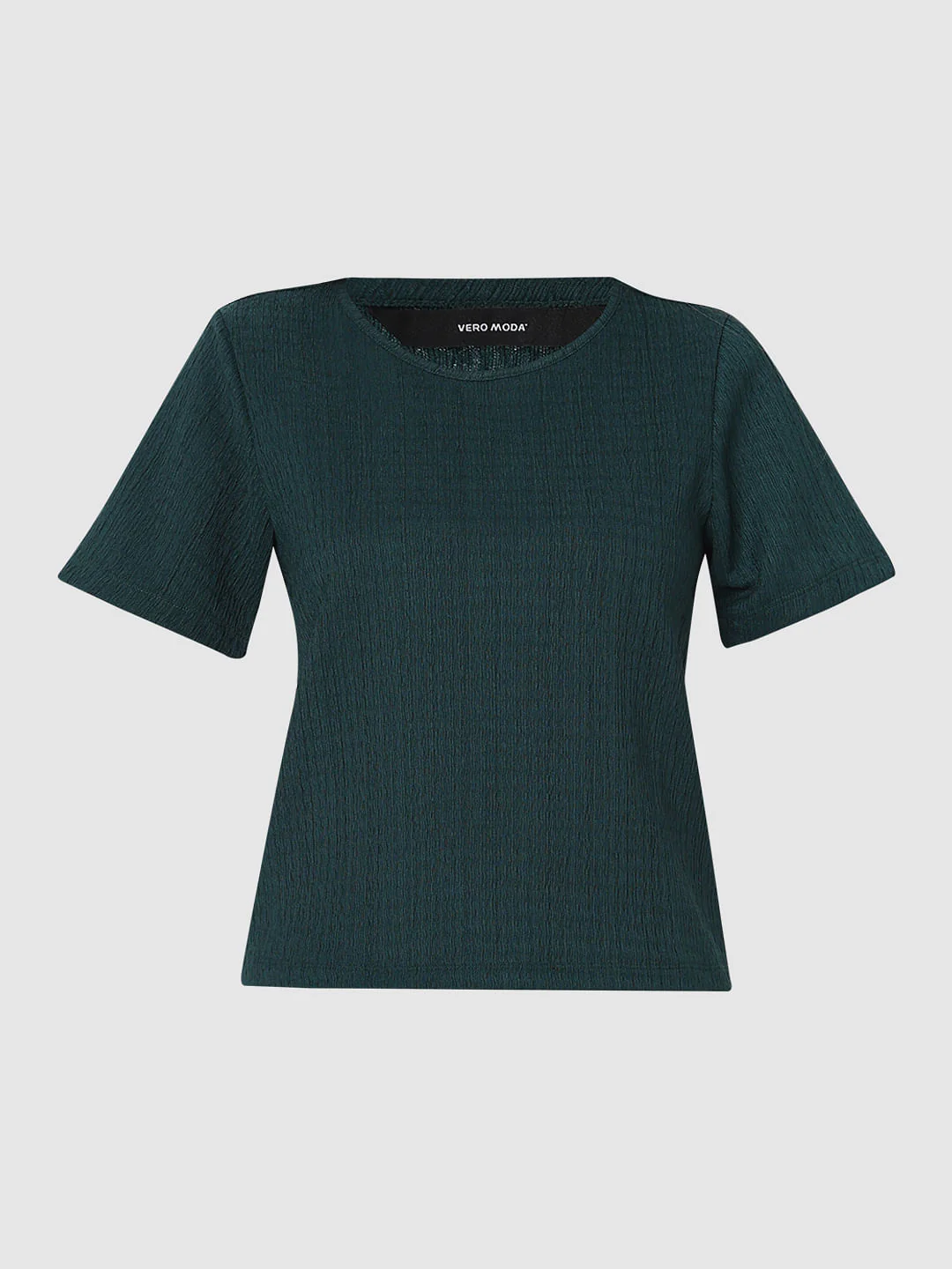 Dark Green Textured Top - Image 7