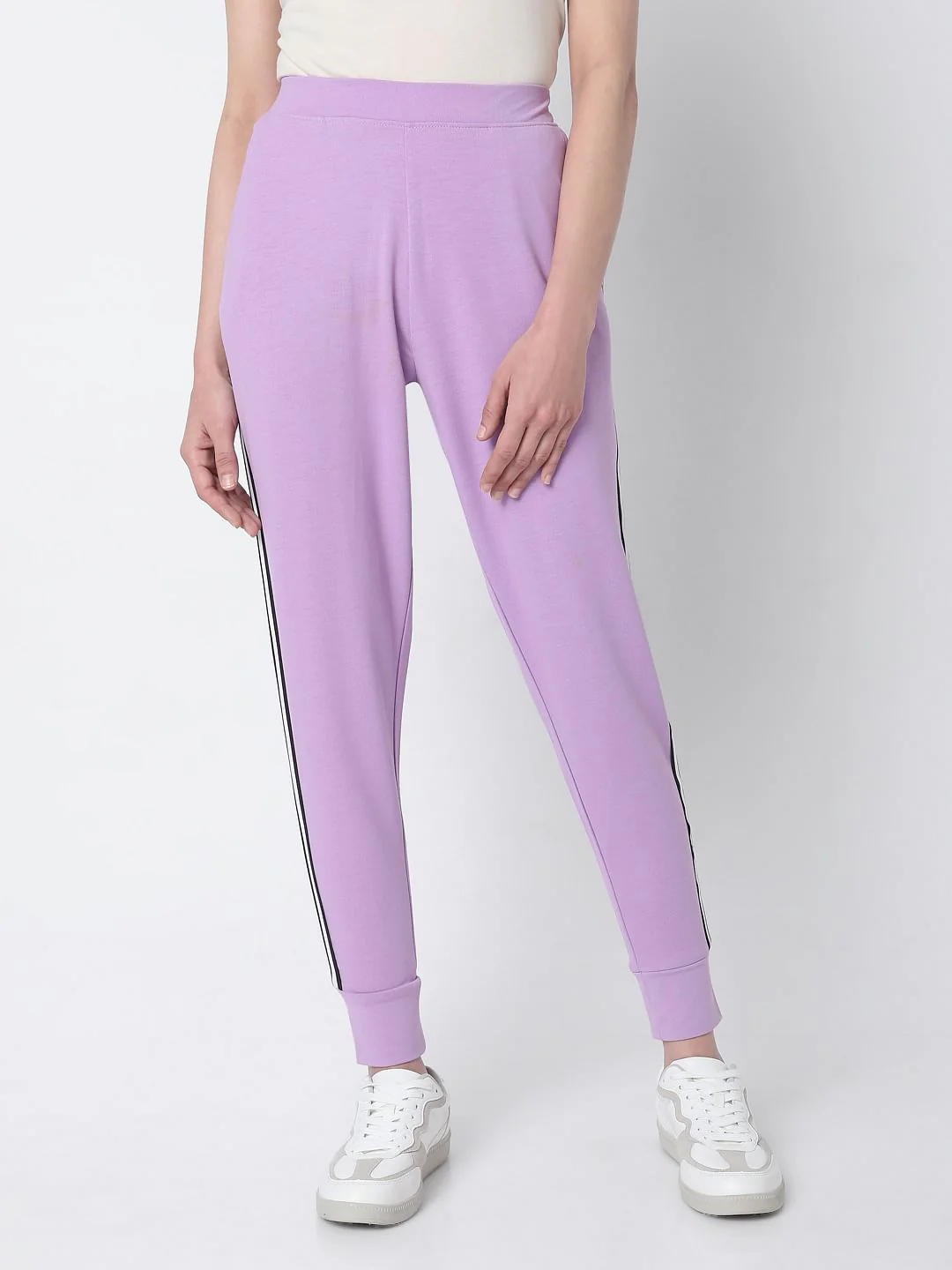 Purple High Rise Co-Ord Set Sweatpants - Image 2