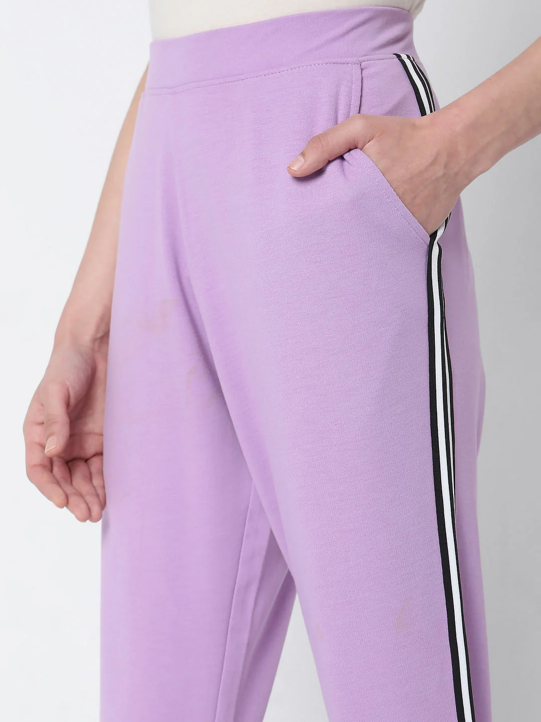 Purple High Rise Co-Ord Set Sweatpants - Image 5