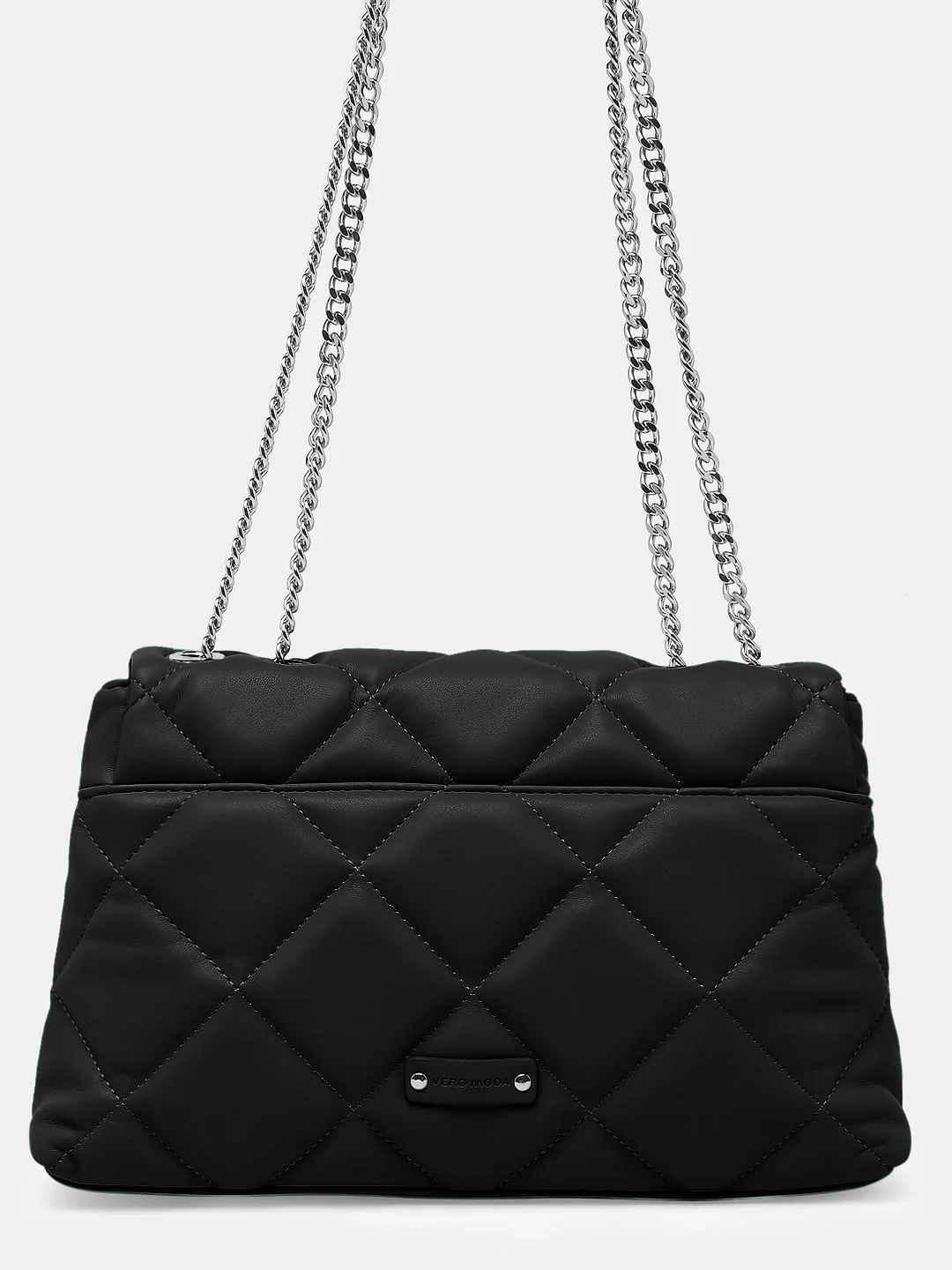 Black Structured Sling Bag - Image 4