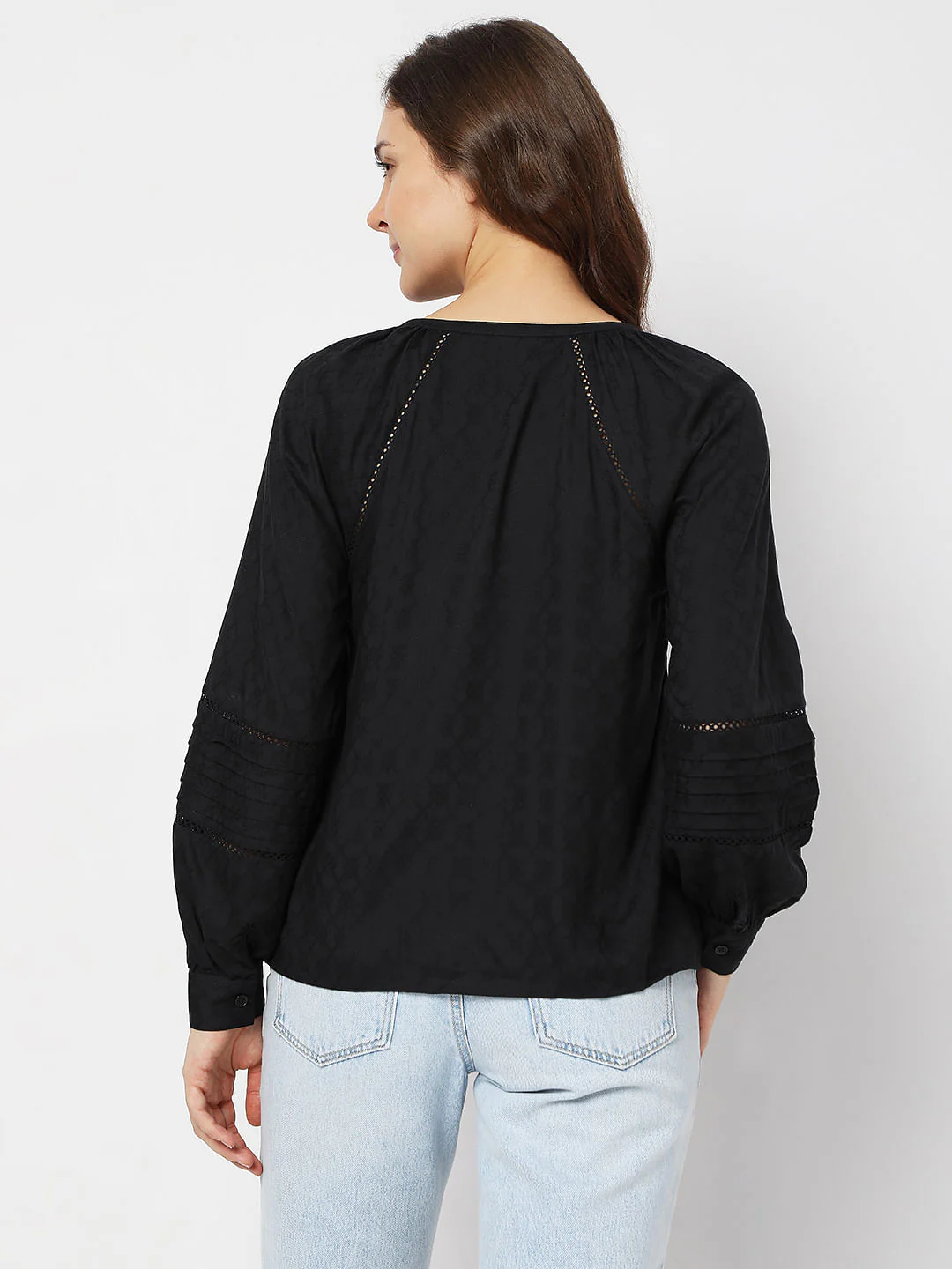 Black V-Neck Shirt - Image 4