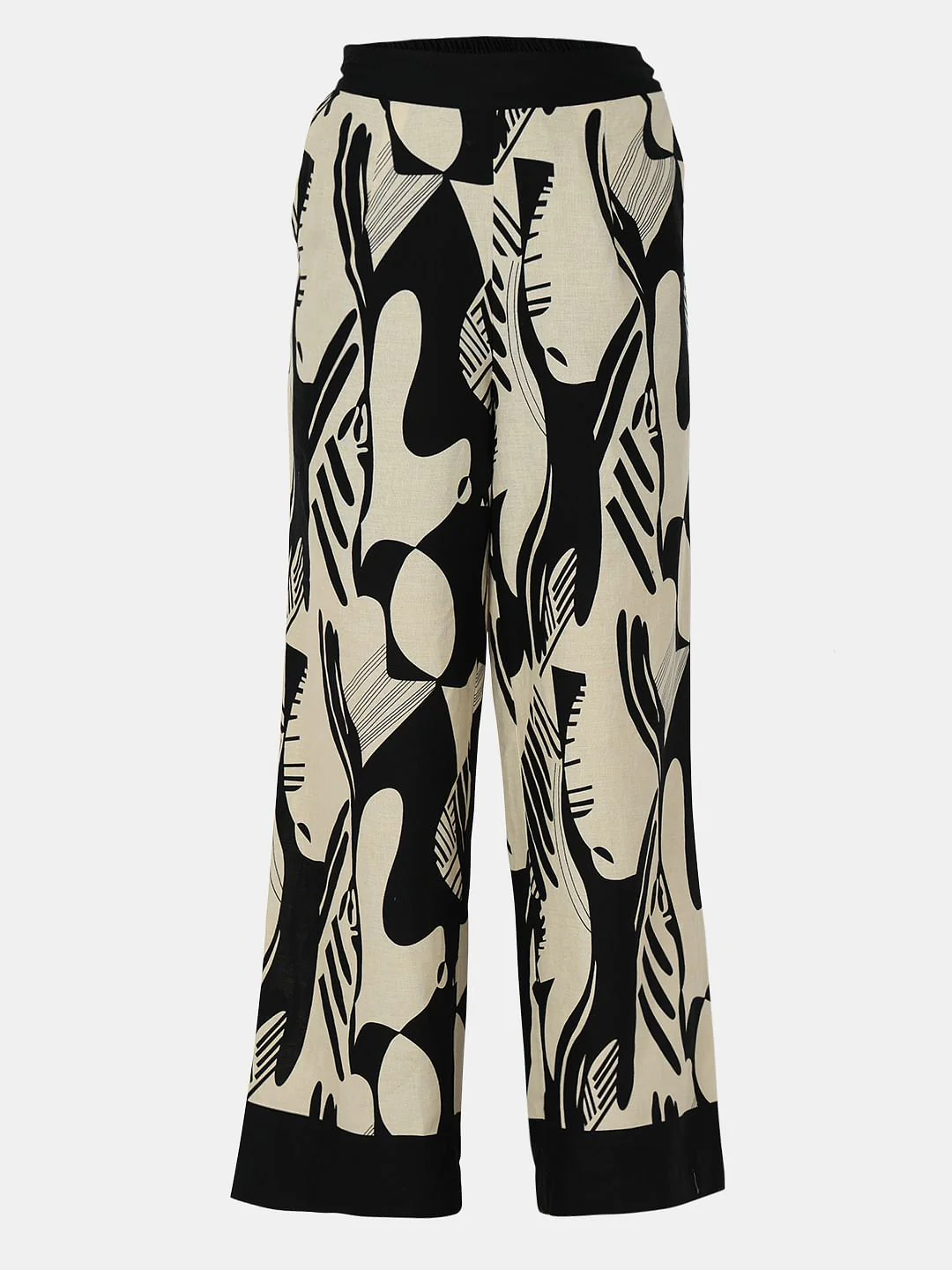 Black Printed Co-Ord Set Pants - Image 7