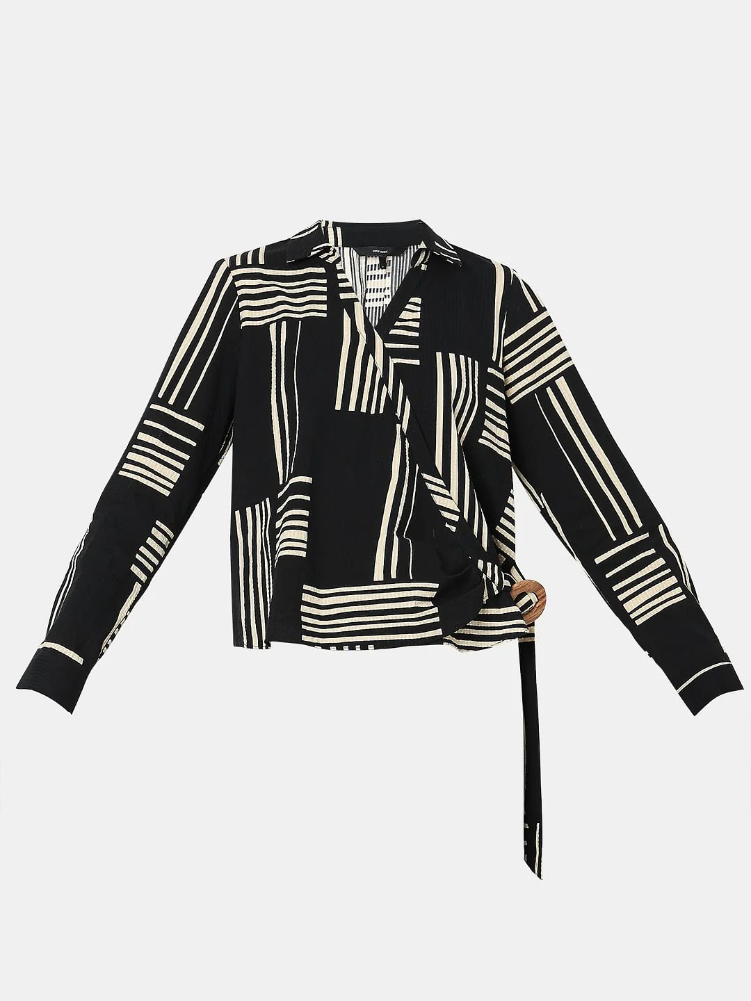 Black Printed Co-Ord Set Top - Image 7