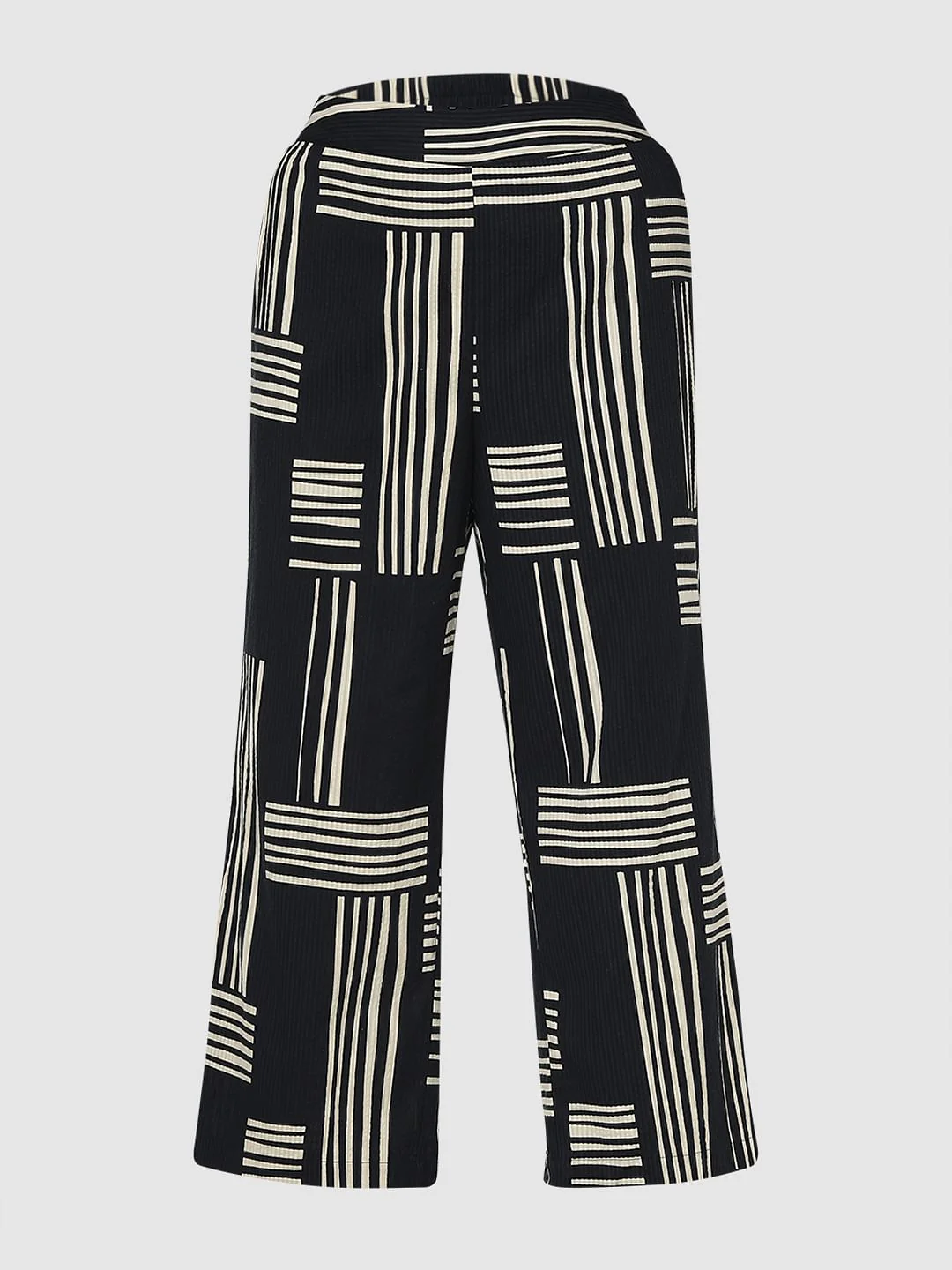 Curve Black Printed Co-Ord Set Pants - Image 8