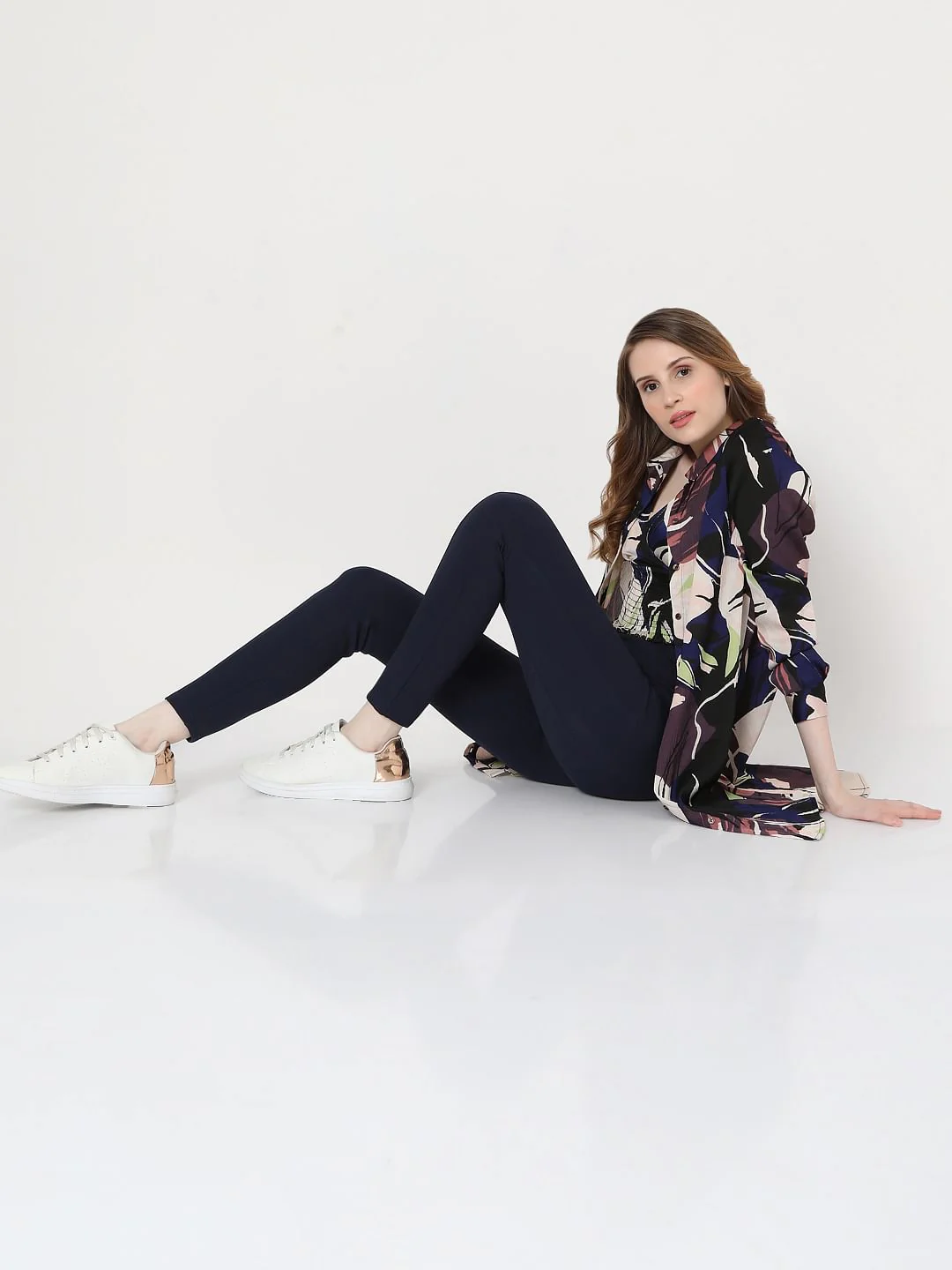 Dark Blue High Rise Skinny Fit Jeggings - Image 2