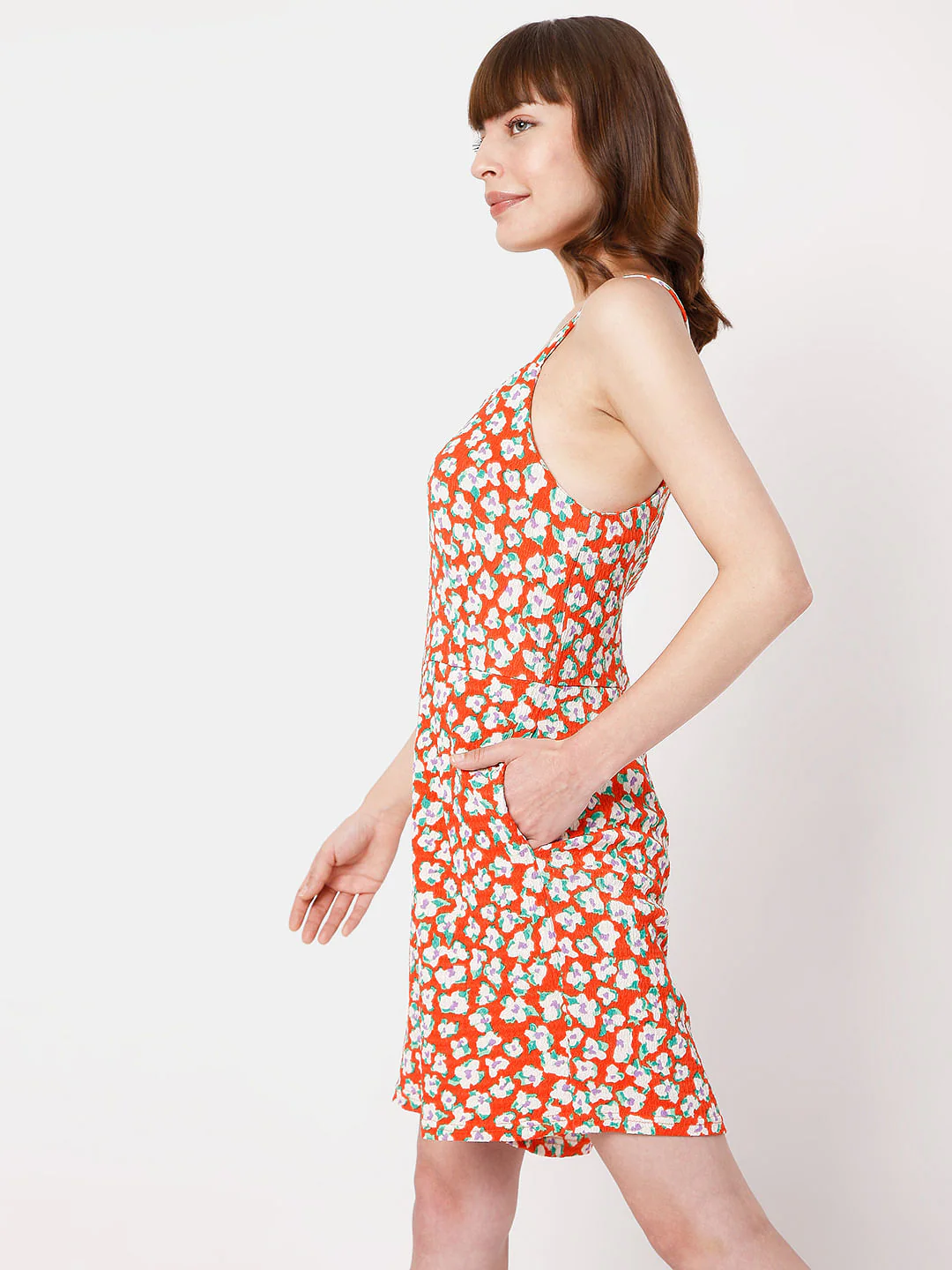 Red Floral Playsuit - Image 3