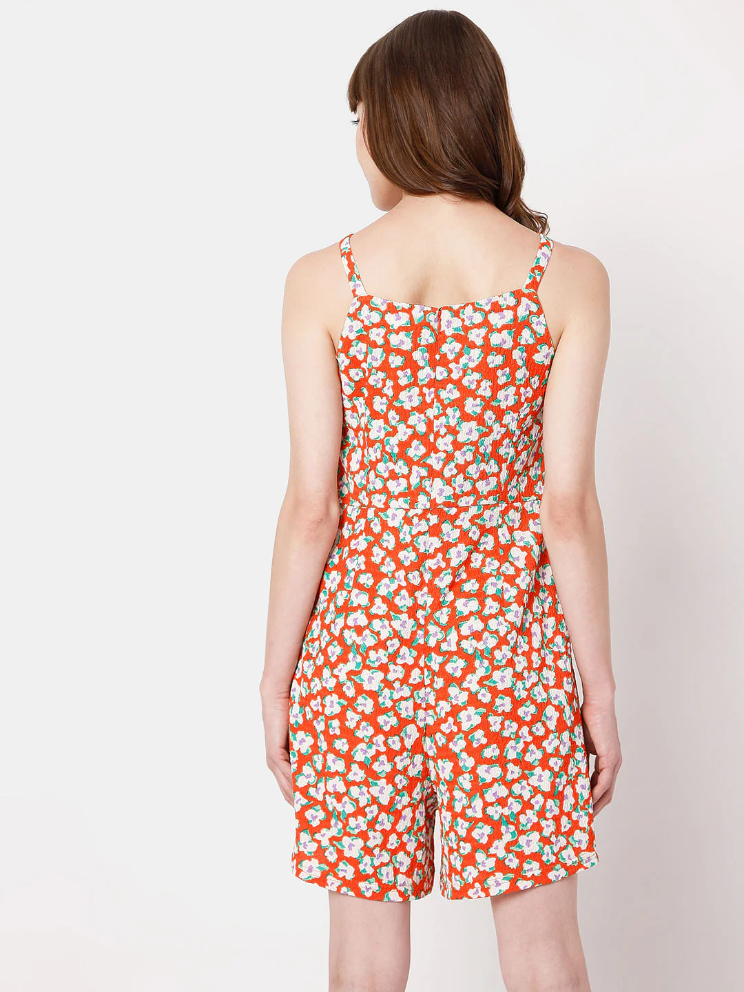 Red Floral Playsuit - Image 4