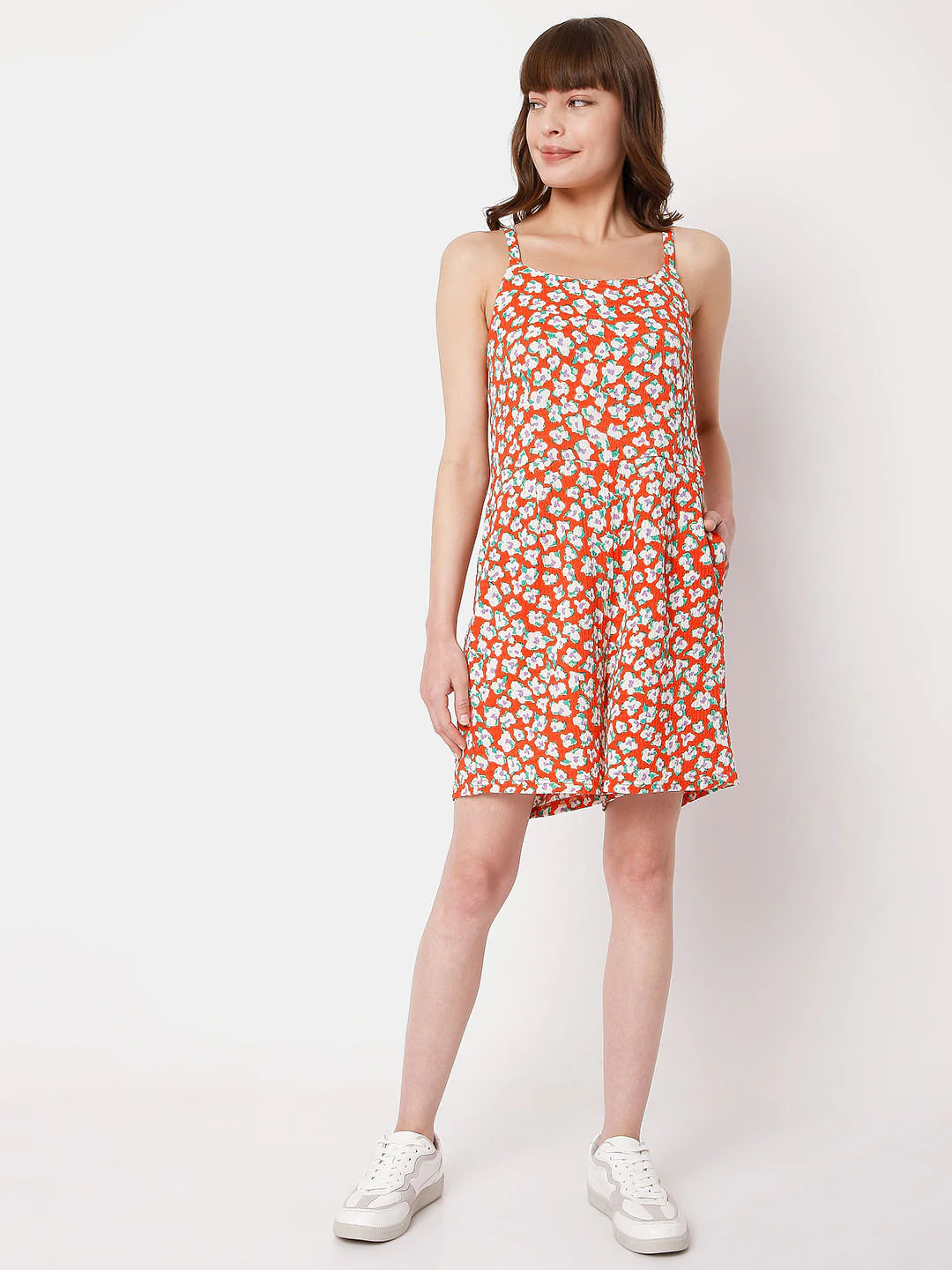 Red Floral Playsuit - Image 5