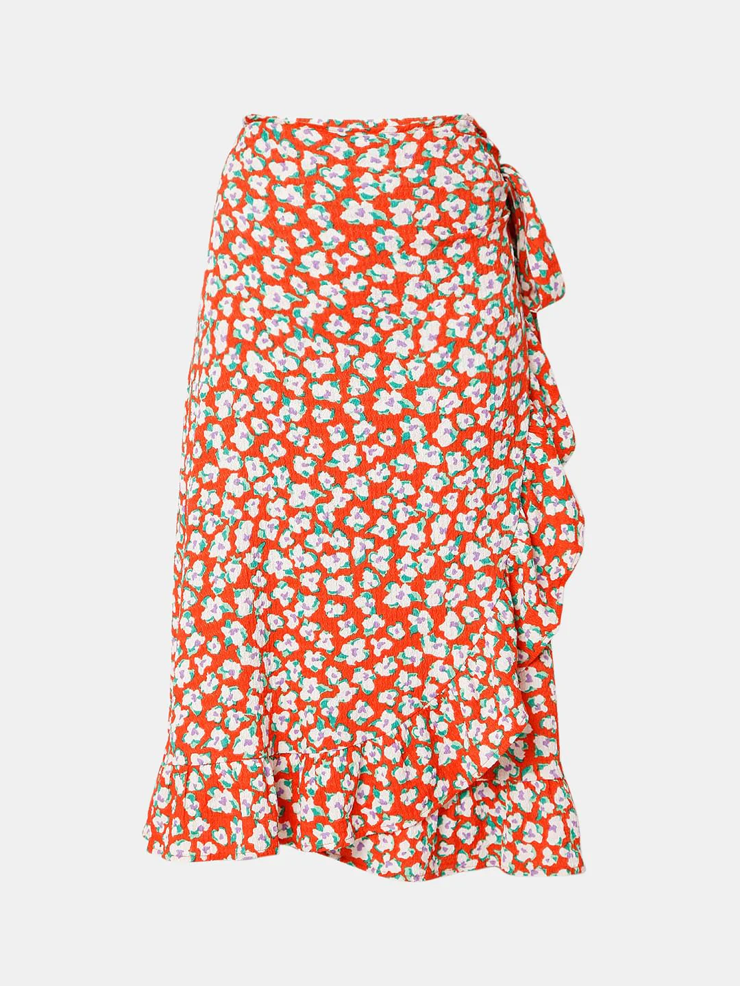 Red Floral Skirt - Image 7
