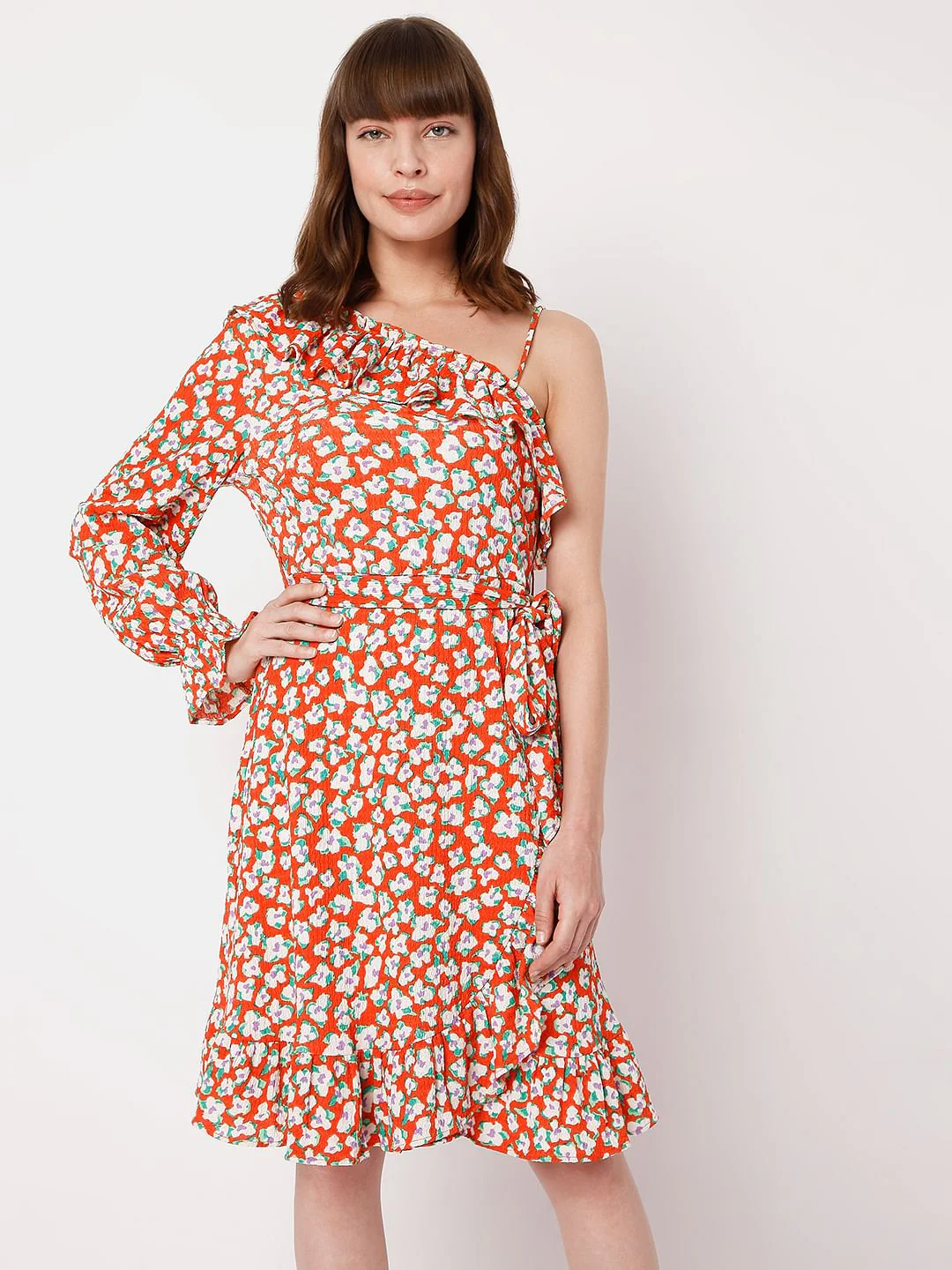 Red Floral Dress - Image 2
