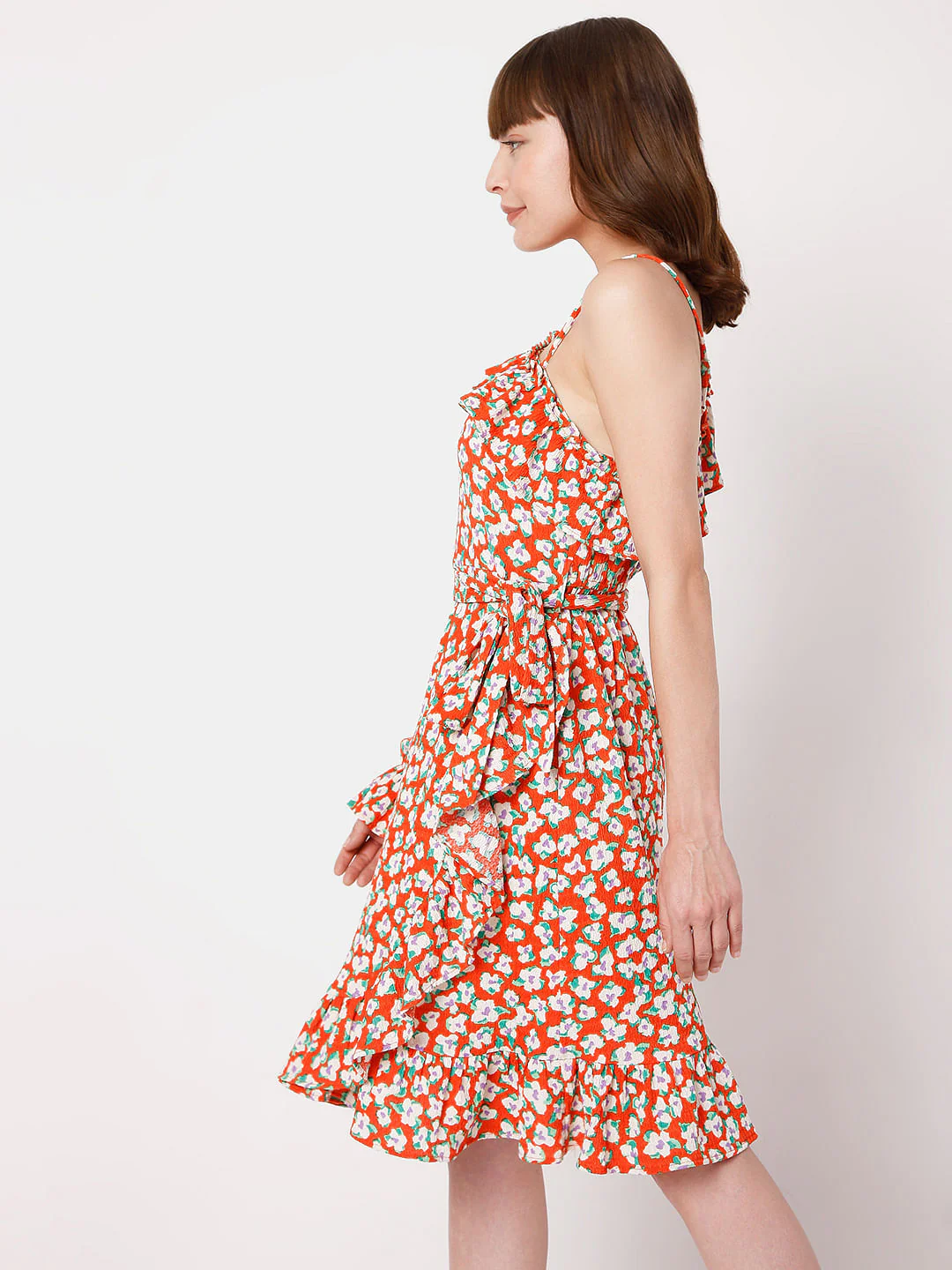 Red Floral Dress - Image 3