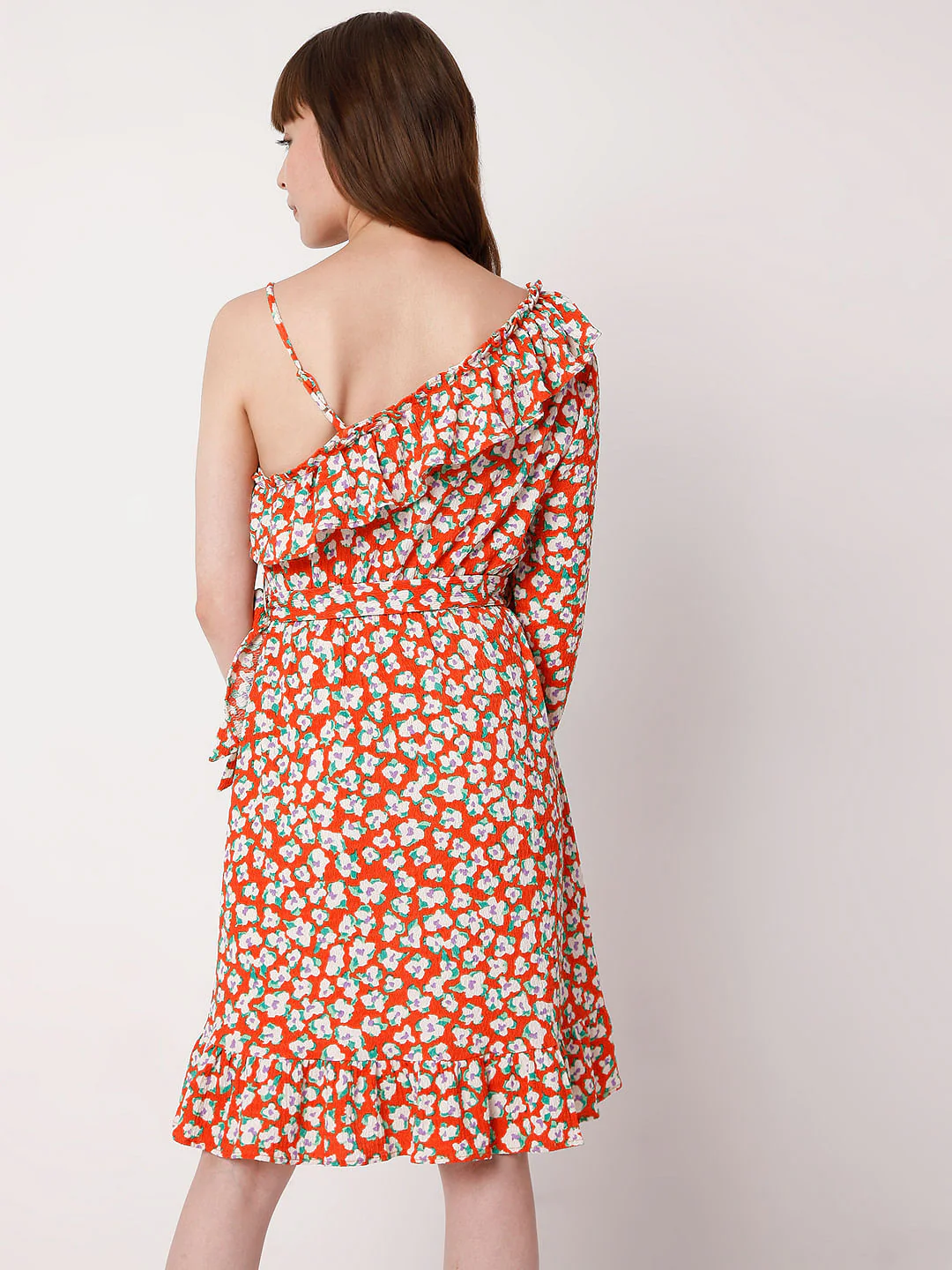 Red Floral Dress - Image 4