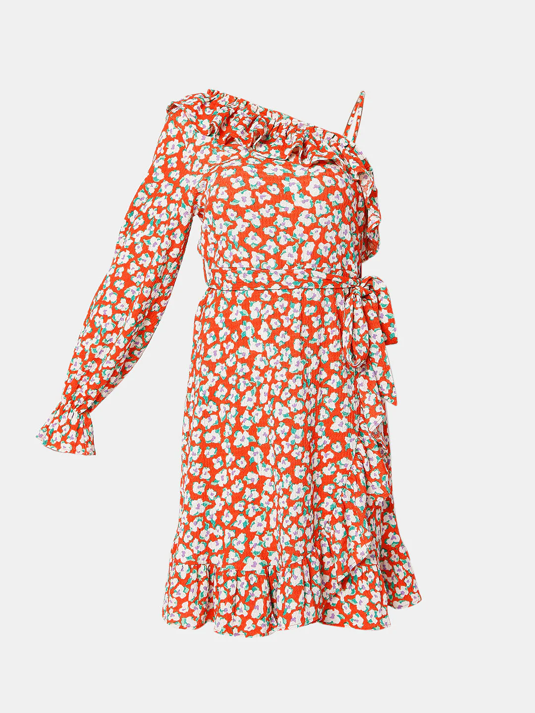 Red Floral Dress - Image 7