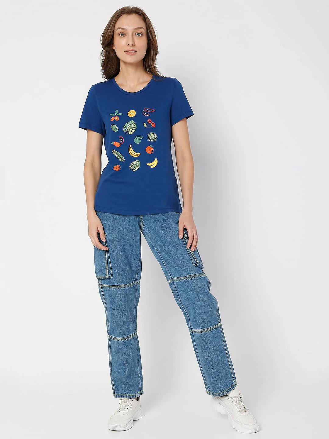 Blue Graphic Print T-Shirt - Image 5