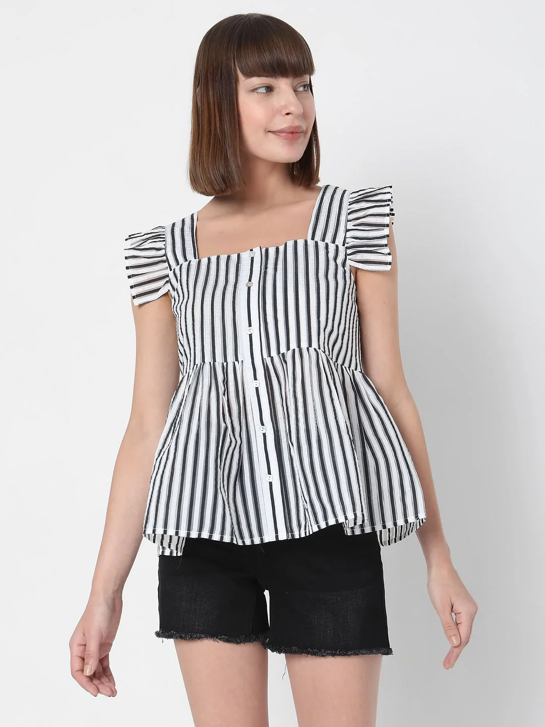 White Striped Top - Image 2