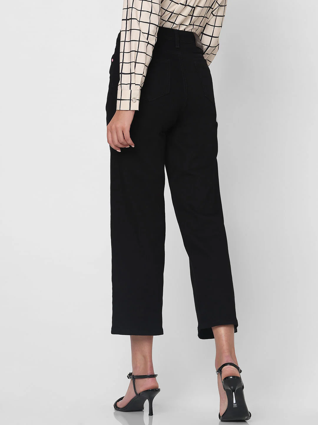 Black High Rise Zoey Wide-Leg Jeans - Image 4