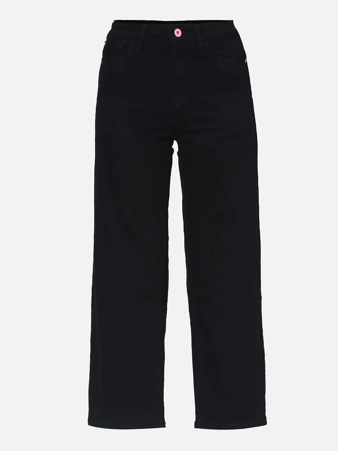 Black High Rise Zoey Wide-Leg Jeans - Image 7