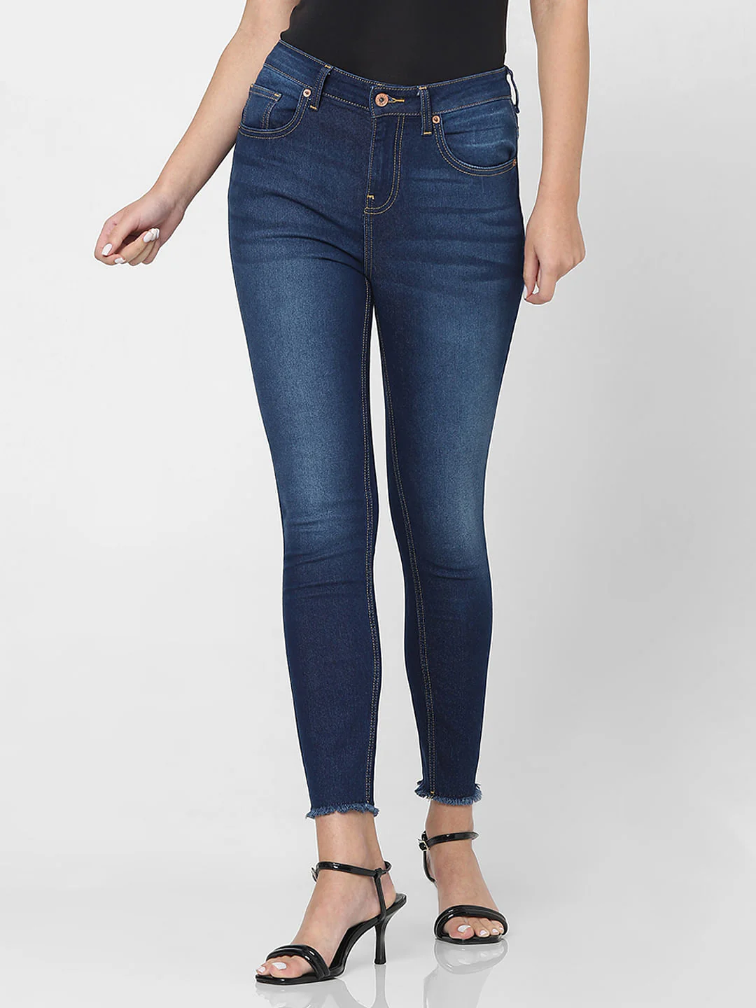 Blue High Rise Wendy Skinny Fit Jeans - Image 2