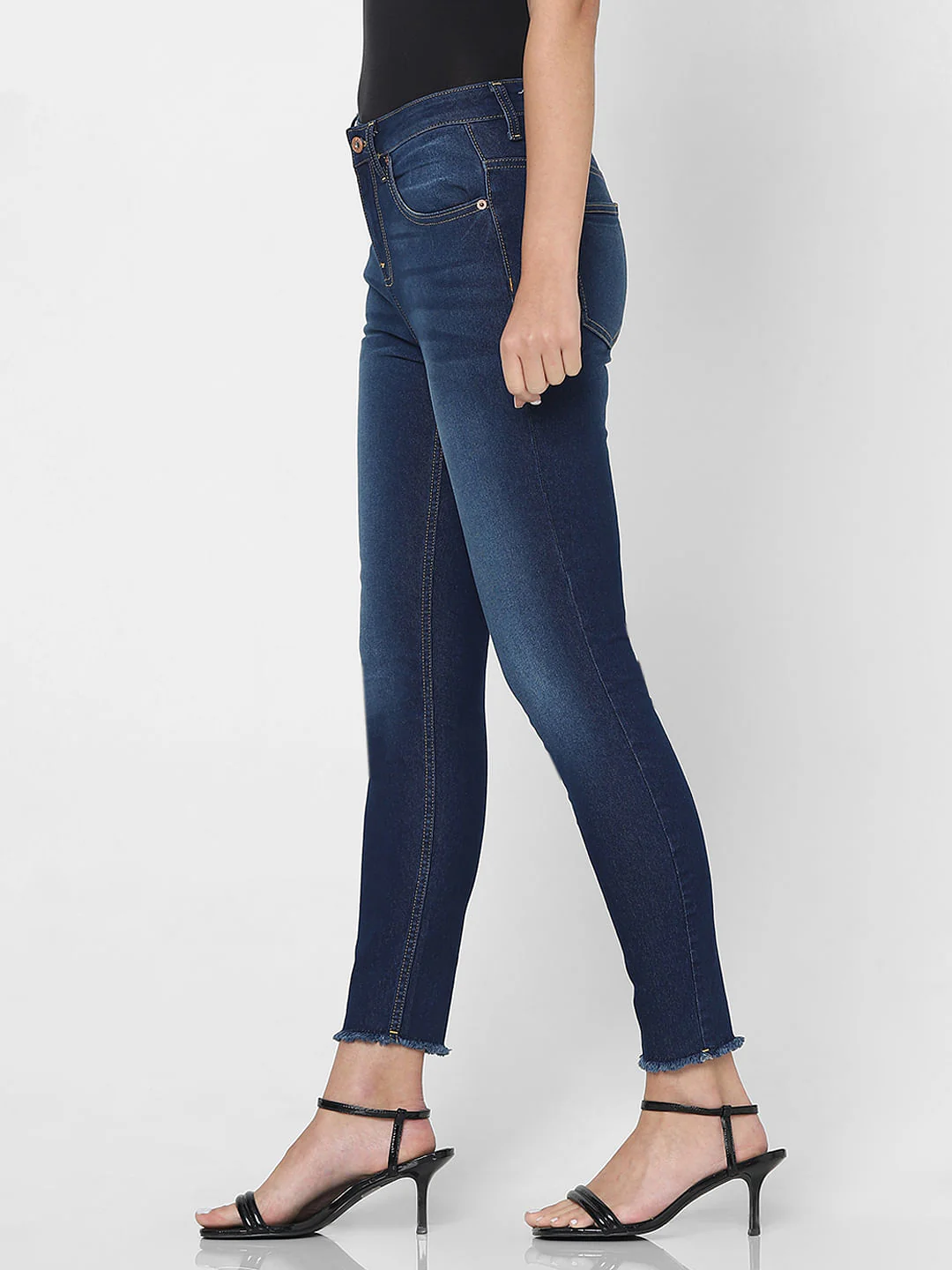 Blue High Rise Wendy Skinny Fit Jeans - Image 3