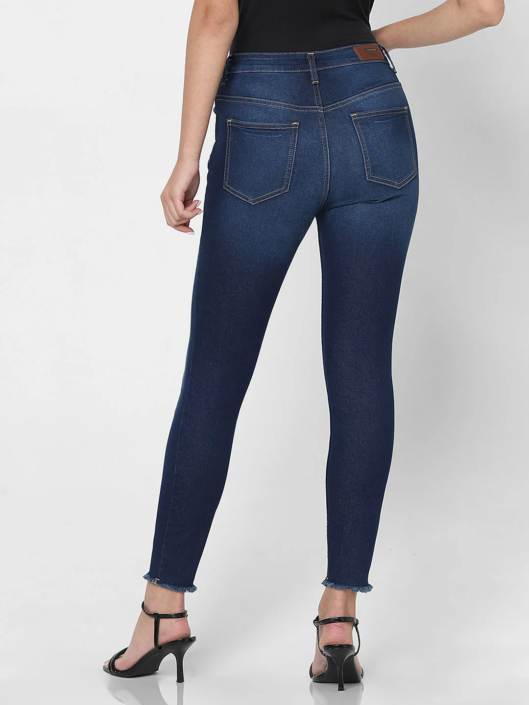 Blue High Rise Wendy Skinny Fit Jeans - Image 4