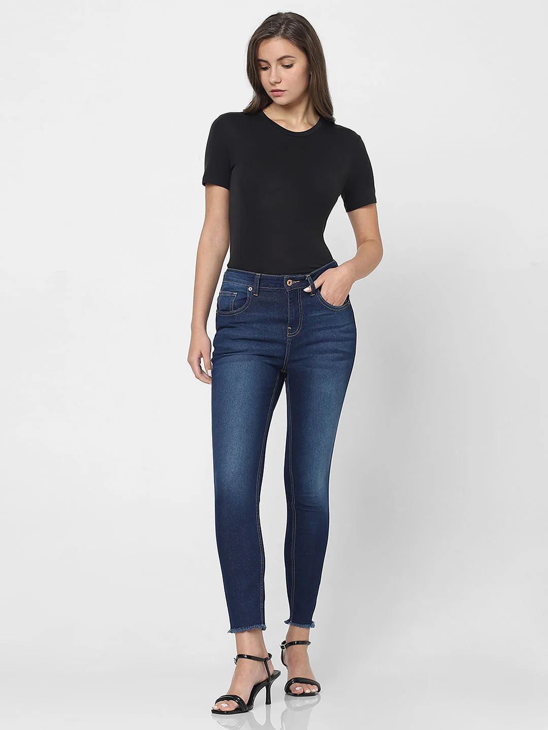 Blue High Rise Wendy Skinny Fit Jeans - Image 5