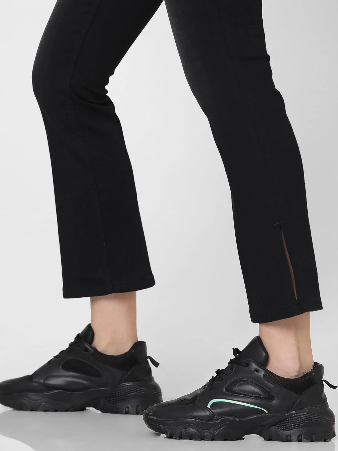 Black Mid Rise Petra Bootcut Jeans - Image 8