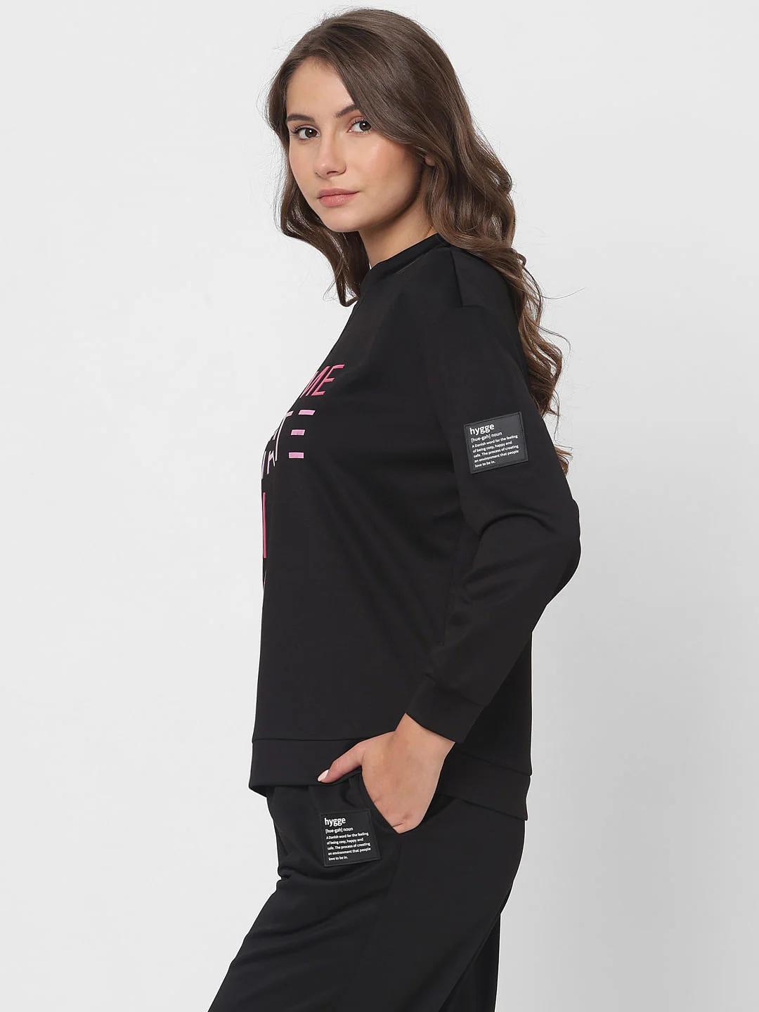 Black Printed Co-Ord Set Sweatshirt - Image 3