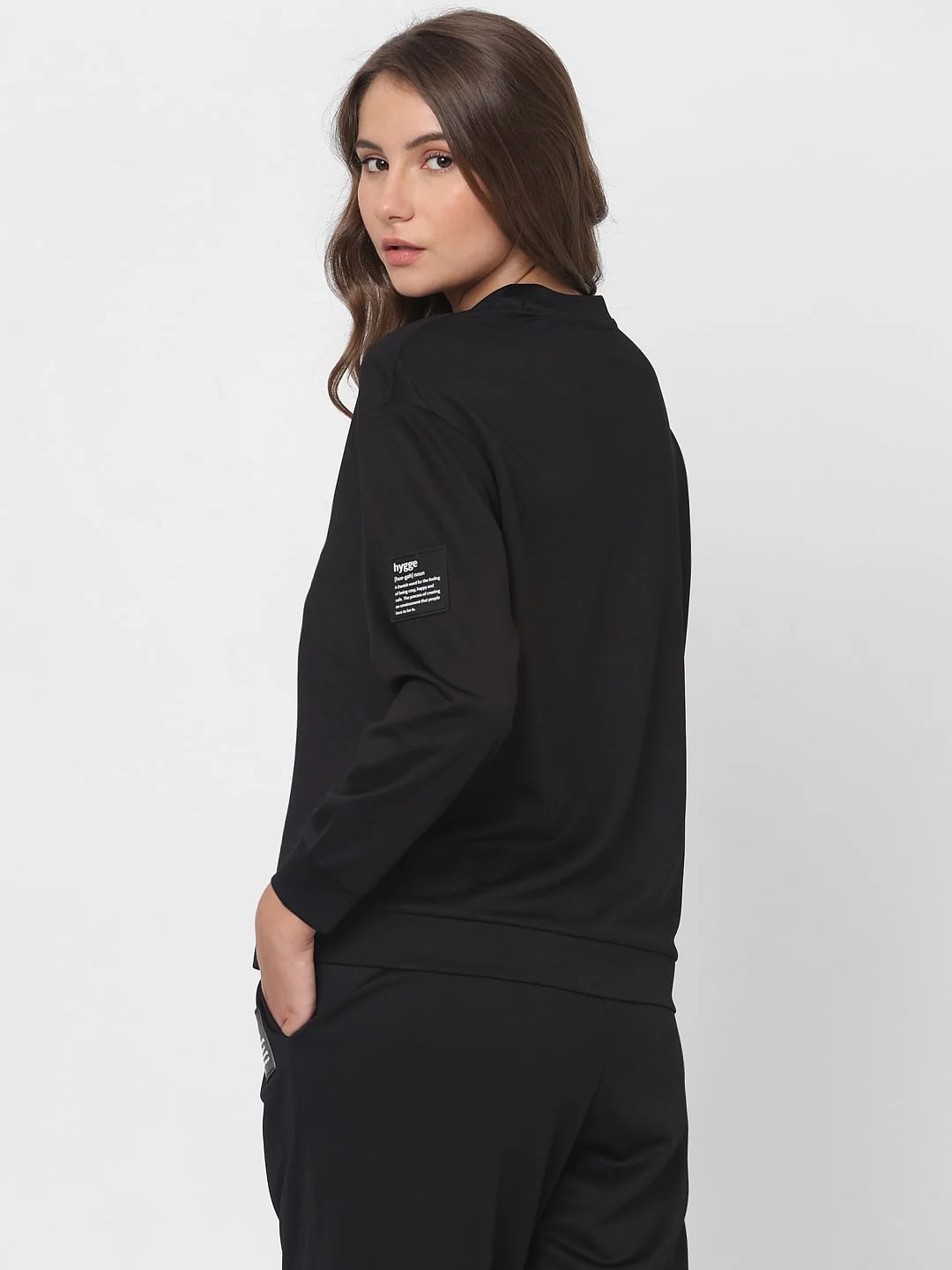 Black Printed Co-Ord Set Sweatshirt - Image 4