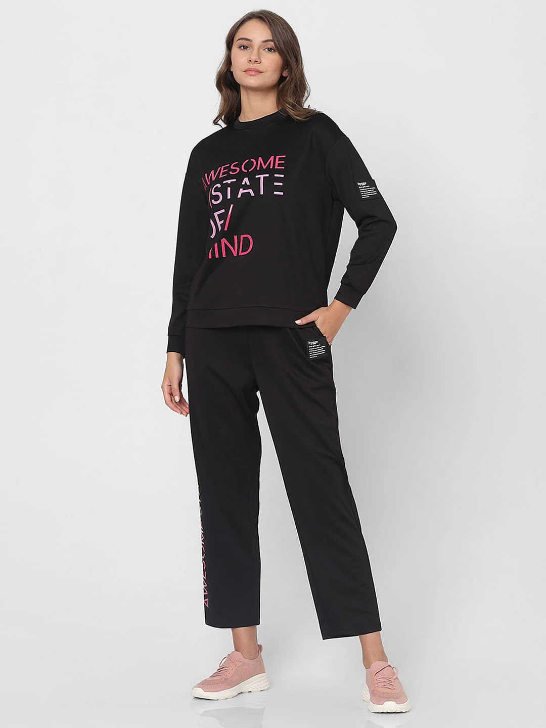 Black Printed Co-Ord Set Sweatshirt - Image 5