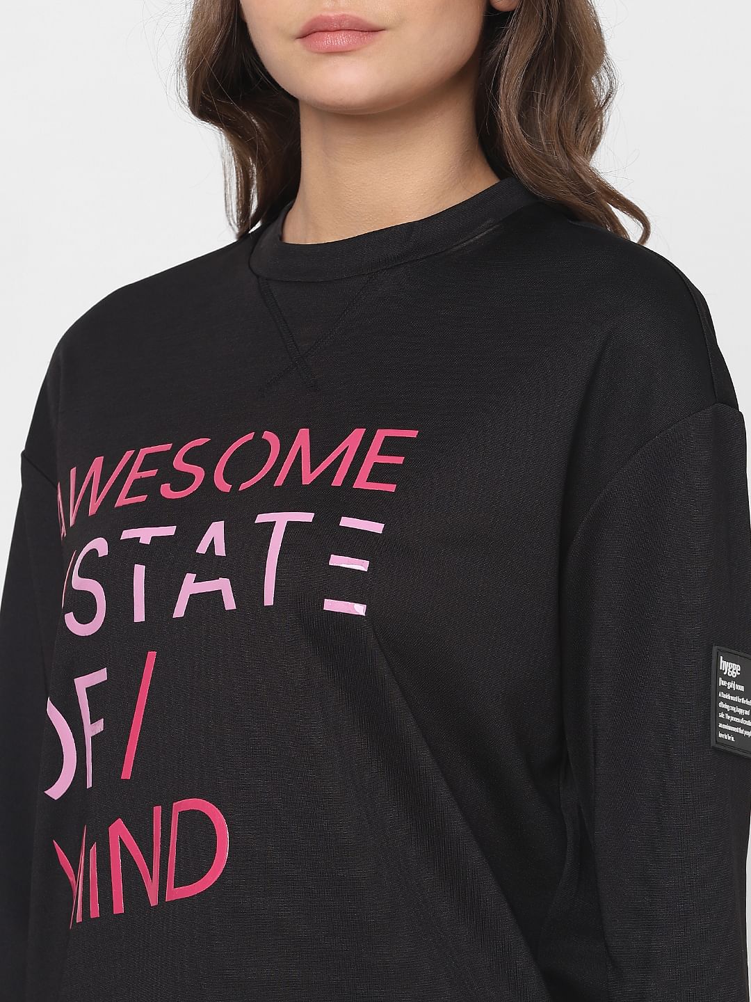 Black Printed Co-Ord Set Sweatshirt - Image 6