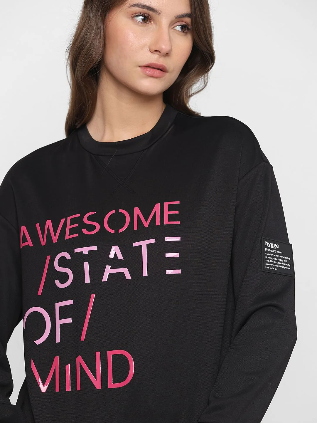 Black Printed Co-Ord Set Sweatshirt - Image 8