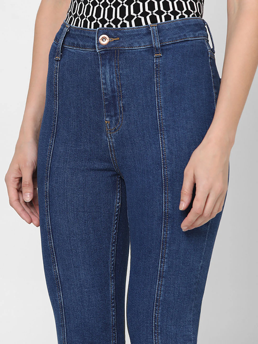 Blue High Rise Petra Bootcut Jeans - Image 8