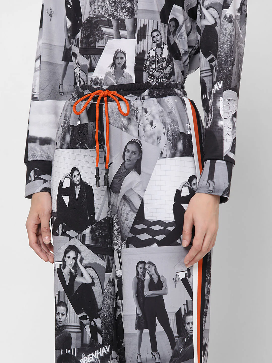 Black & White Photoprint Co-Ord Set Sweatpants - Image 6