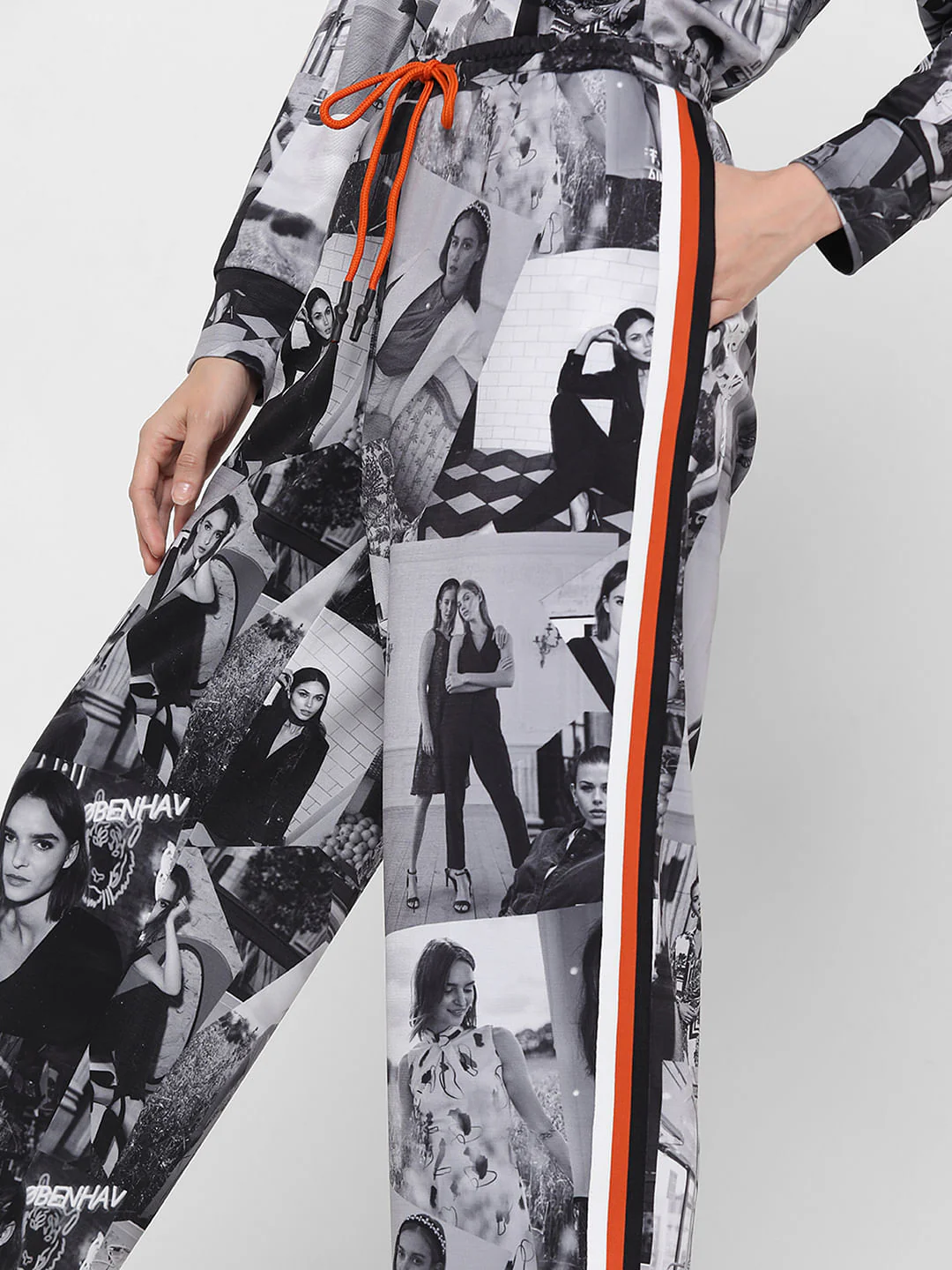 Black & White Photoprint Co-Ord Set Sweatpants - Image 8