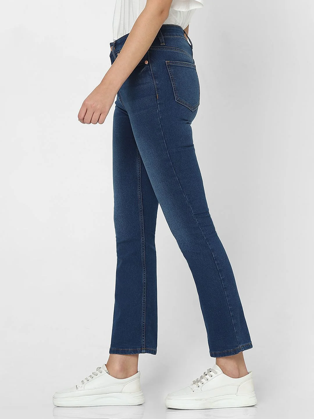 Blue High Rise Petra Bootcut Jeans - Image 3