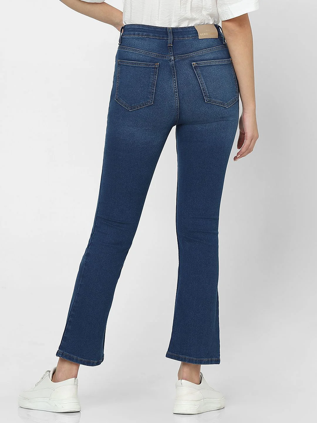 Blue High Rise Petra Bootcut Jeans - Image 4