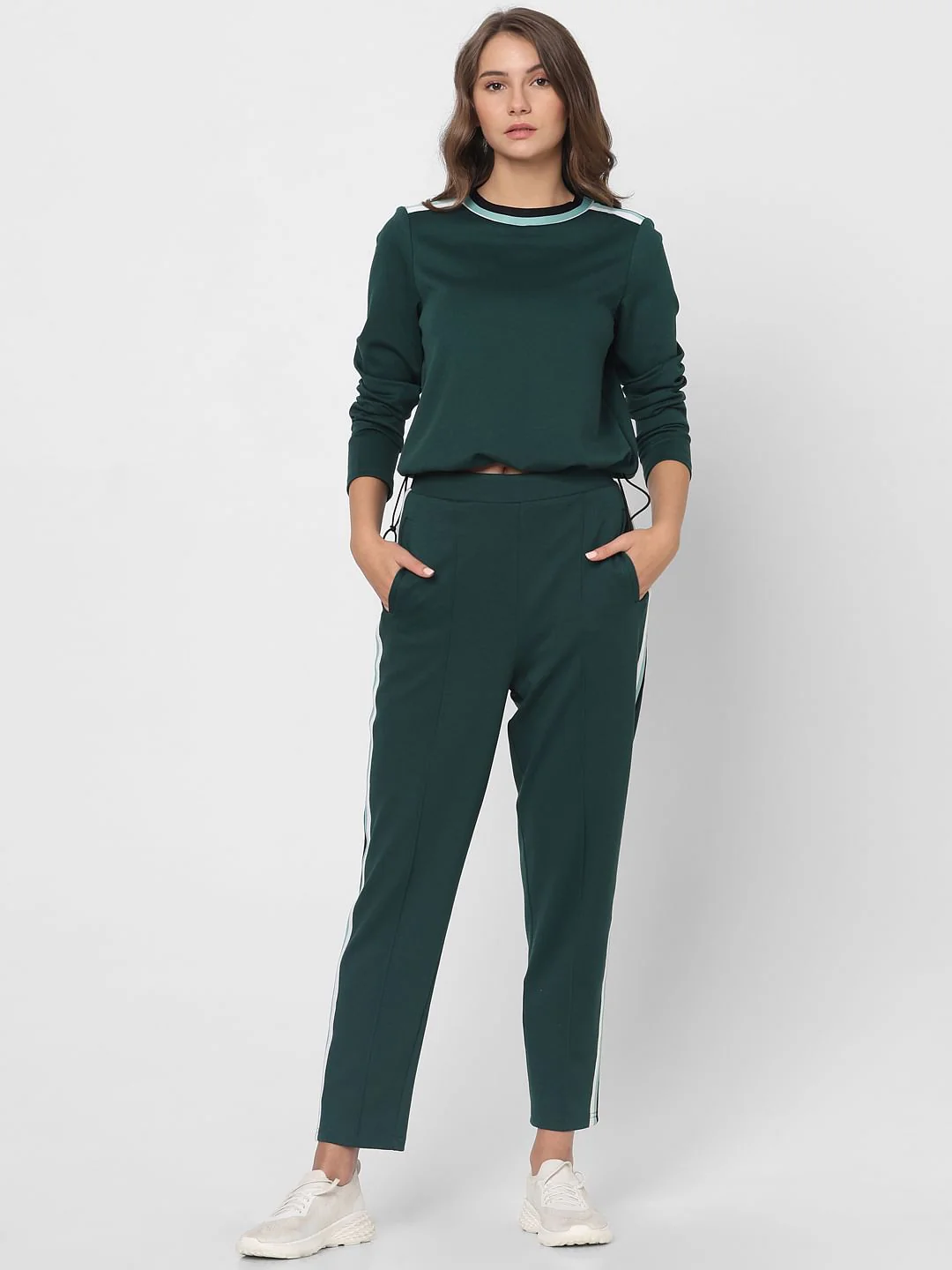 Green High Rise Co-Ord Set Pants - Image 5