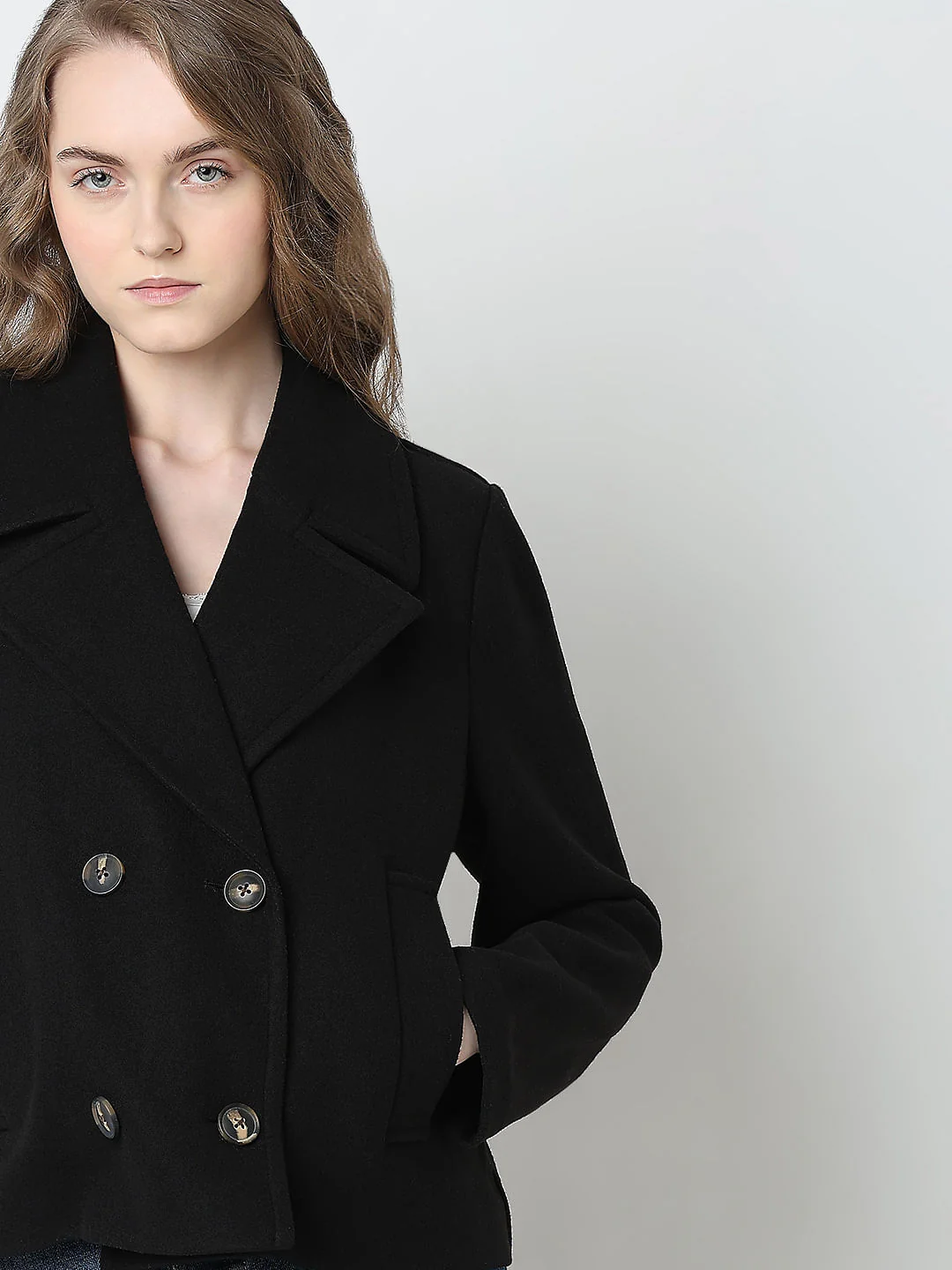 Black Double Breasted Jacket - Image 6
