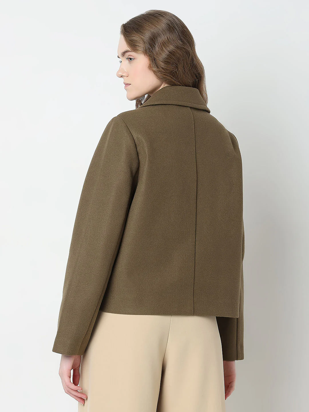 Brown Double Breasted Jacket - Image 4