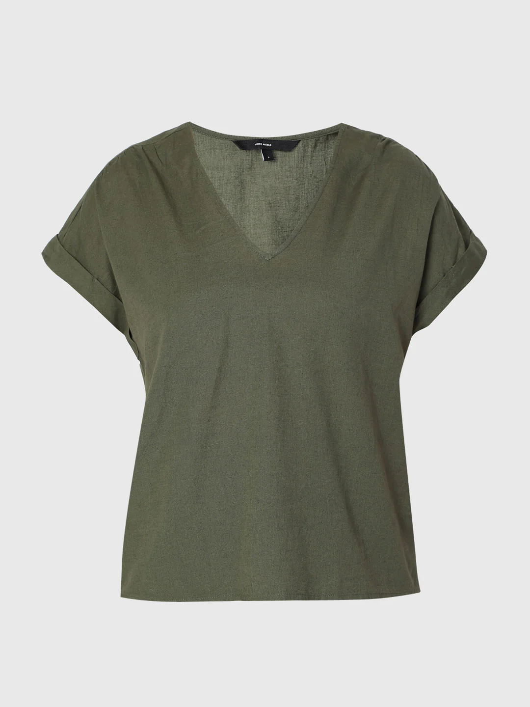 Green V Neck Co-Ord Top - Image 7