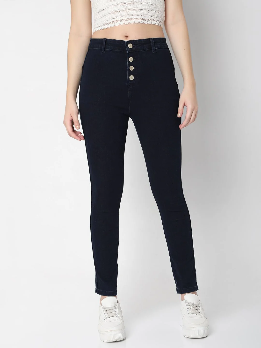 Blue High Waist Push Up Wendy Skinny Jeans - Image 2
