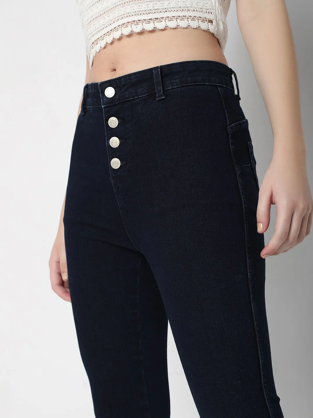 Blue High Waist Push Up Wendy Skinny Jeans - Image 5
