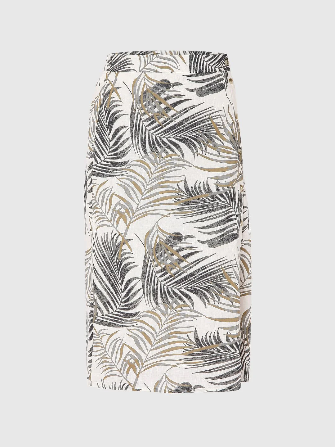 Beige Tropical Print Co-Ord Skirt - Image 7