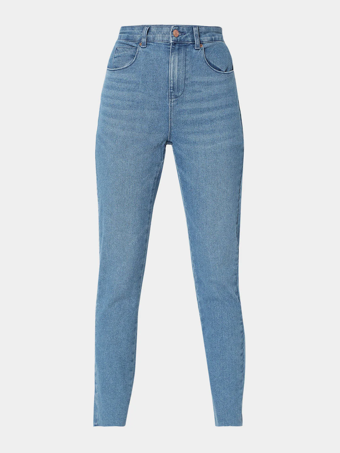 Blue High Waist Push Up Wendy Skinny Jeans - Image 7
